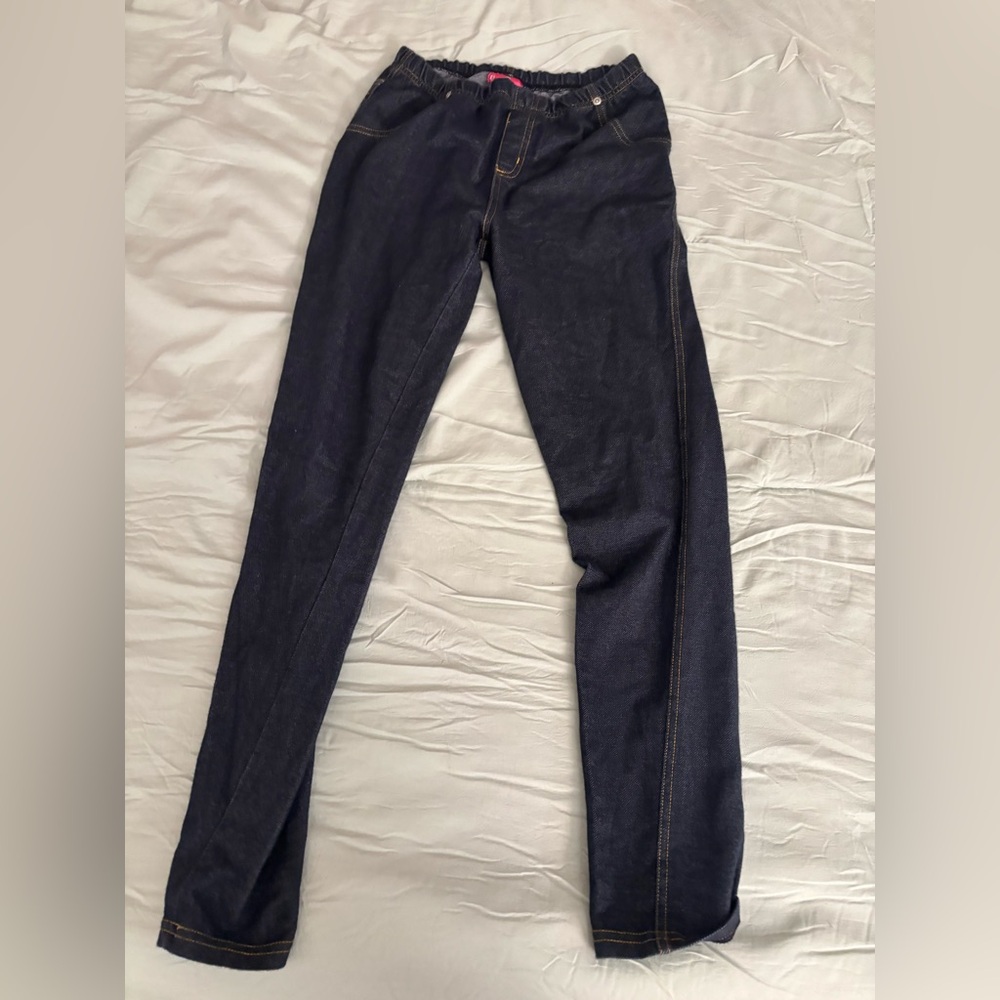 Women’s Skinny Pull-On Jeggings in Dark Indigo Mix & Co size small